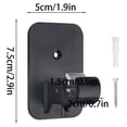 thumbnail image 3 of Curtain Rod Bracket Thick Punch-Free Curtain Hook Holder Black Waterproof Sticky Support Bracket No Drill Self-Adhesive Window Curtain Accessory For Window Curtain Rod Installation 1Pcs, 3 of 7