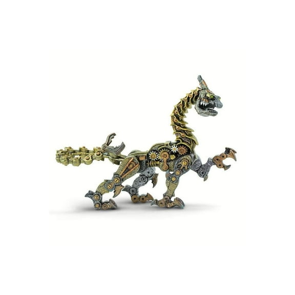 Safari Ltd. Steampunk Dragon Figurine - Detailed 7" Model Figure - Fantasy Toy for Boys, Girls & Kids Ages 4 