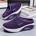 thumbnail image 1 of Zapatillas deportivas de malla con amortiguación de aire para mujer (Morado 42), 1 of 7