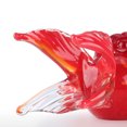 thumbnail image 4 of Pez de vidrio rojo con cabeza de león en forma de vidrio Arte soplado a mano Estatuilla de Abanopi Escultura de vidrio, 4 of 6