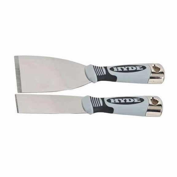 Hyde Putty Knife Set, Stiff, 1-1/2, 3" W, 2 Pc., Standards: ANSI 48910