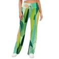 thumbnail image 2 of Marble Texture for Women Casual Lightweight Straight Leg Pants Comfy Women's Trousers, 2 of 8