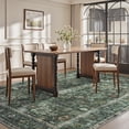 thumbnail image 4 of SIXHOME 5'x7' Area Rugs for Living Room Rugs for Bedroom Vintage Soft Floral Area Rug Washable Botanical Printed Carpet Non Slip Oriental Rug for Dining Room and Farmhouse Home Decor Green, 4 of 6