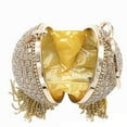 thumbnail image 2 of Party Handbag Fashion Tassel Round Ball Shape Clutch Bag Top Handle Bag, 2 of 5