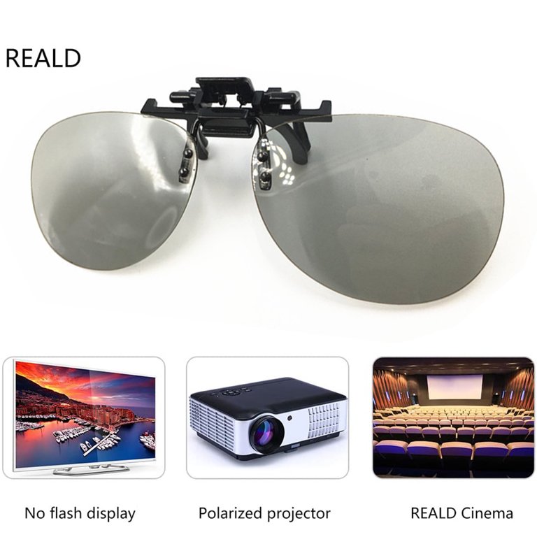 3D Glasses Clip-on 3D Anaglyph Glasses for Spectacle Wearers Good Quality 3D  Glasses for 3D PC Games, Photos, 3D Movie 