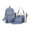 Blue, variant on 4PCS Campus Backpack Set for Teen Girls,Simple Color Block School Backpack with Tote Bag & Pencil Case,Lightweight Laptop Bookbag Travel Daypack for Middle High School