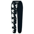 thumbnail image 4 of Jogger Pants for Women Halloween Printed High Waisted Stretch Sweatpants Drawstring Rebellious Trousers Fall Winter Relaxed Fit Women Pants, 4 of 4