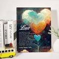 thumbnail image 2 of Christian Canvas Wall Art Love is Patient Love is Kind 1 Corinthians 13:4-8 Canvas Print Positive Scripture Canvas Painting Home Bedroom Wall Decor Framed Wedding Gift 12 x 15 Inches, 2 of 5
