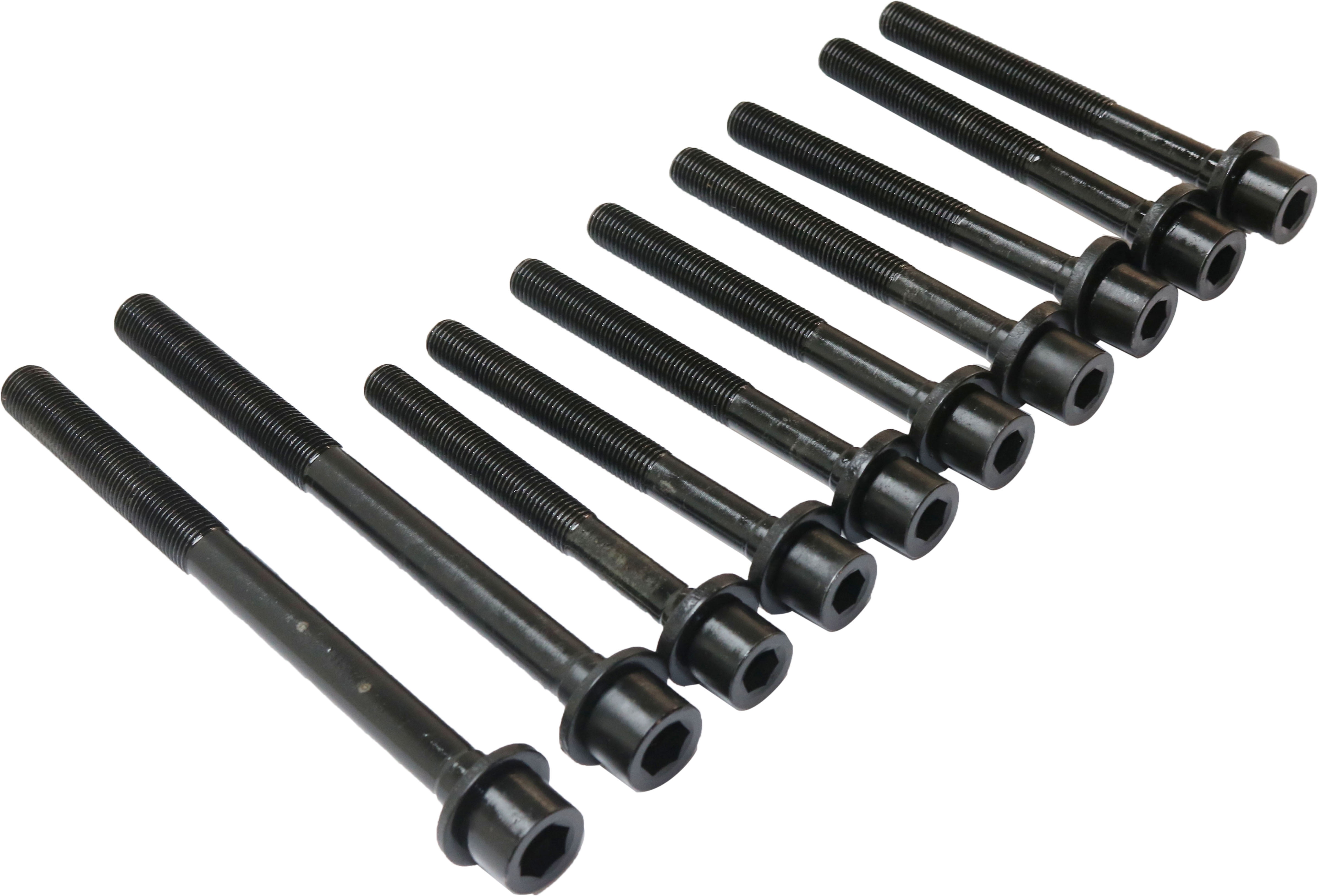 Cylinder Head Bolt Compatible with 2010-2011 Kia Soul 2005-2009 Hyundai Tucson 4Cyl 2.0L Set of 10