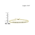 thumbnail image 4 of White Diamond Accent 14k Gold Over Silver Bracelet, 4 of 4