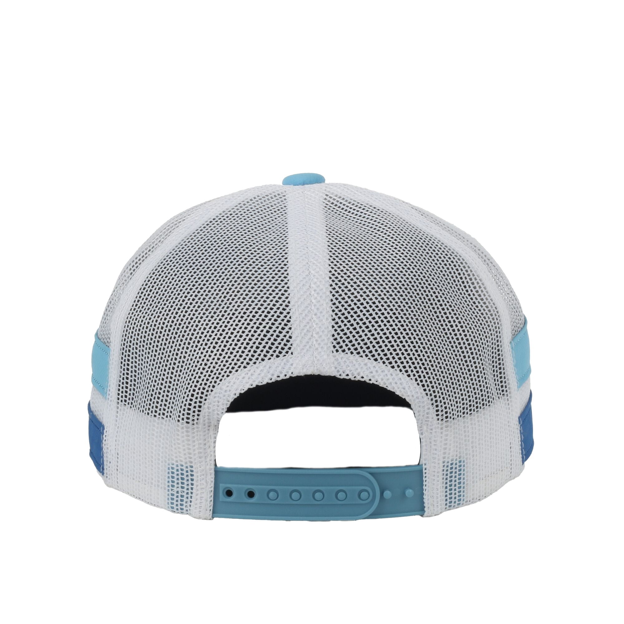 Outdoor Cap Reel Nice Fishing Patch Mesh Cap – Flat Bill Snapback, One Size, White/Blue