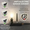 thumbnail image 4 of Weatherproof Power Strip, Transparent Surge Protector with 3 Wide Outlets, 1875W/15A, 5FT Flat Plug Outdoor Extension Cord, IPX6 Rated for Indoor/Outdoor Use, UL & FCC Listed, 4 of 7