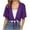 Purple, variant on Karight Womens Shrug Chiffon Shawl Wraps Open Front Tie Top Cardigan for Evening Dress