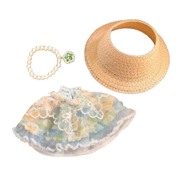 Ropa de Muñeca para Niñas 3+ Años Tela Suave Traje de Juego Accesorios para Todas las Ocasiones