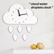 thumbnail image 4 of Reloj de guardería de estilo nórdico, reloj de gotas de agua con nube de madera, decoración colgante de pared, decoración de pared para niños, 4 of 5