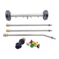 thumbnail image 3 of Zorion Frame Cleaner Compatible with Pressure Washer, Bottom Sprayer, Extension Bar and Black Wheels, 3 of 9