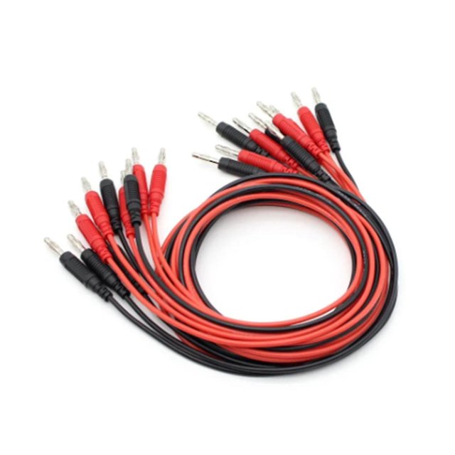 Tl200 Cable de silicona flexible de alta calidad de 16 AWG Cable de conexión de conector banana de 4 mm Cable de prueba