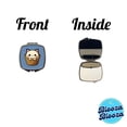 thumbnail image 4 of Cat Cute Chibi in Basket Travel Makeup Handbag Purse Small Pocket Compact Mirror, 4 of 7