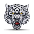 thumbnail image 3 of Tiger Head Sticker, Tiger Face Shape Styling Accesorios Aluminio Universal 3D Animal Decal para decoración de ventanas Coche Laptop, 3 of 4