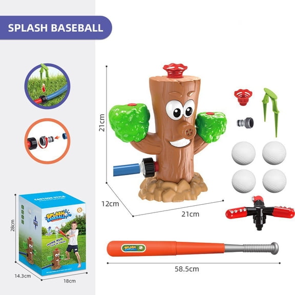 AYktou Sprinkler for Kids,Cute Summer Toys Kids Sprinkler with Roating Spray-Outdoor Toddler Toys Fun Sprinklers for Yard Backyard Play Equipment