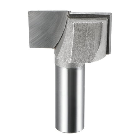 

1-3/8 Dia 1/2 Shank Bottom Cleaning Router Bit 2 Flutes Carbide Tipped Cutter Uncoated for Woodworking