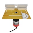 thumbnail image 4 of Aluminum Router Table Insert Plate W/ Miter Gauge for Woodworking Benches Table Saw Multifunctional Trimmer Engraving Machine ,Easy to Use, 4 of 6