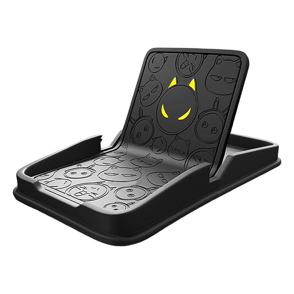 Dashboard Phone Holder 180 Degree Folding Parking Number Plate Silicone Phone Mount for Car