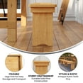thumbnail image 3 of Flash Furniture HERCULES Solid Pine 3-Seat Folding Farm Bench Light Natural (XAB96X12LLN), 3 of 9