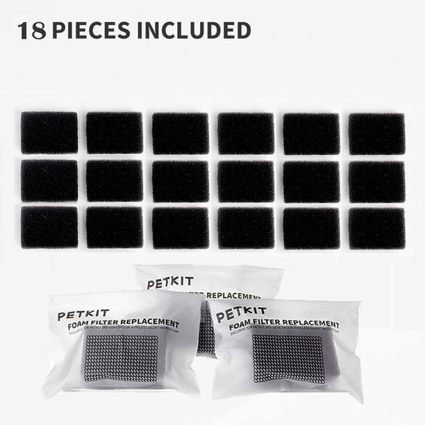 STFALI 5 stuks filters compatibel met PETKIT Unit 3.0, hars en actieve kool, reservefilters voor Eversweet Solo 2/SE/3