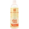 Grab Green Naturally-Derived, Biodegradable Liquid Dish Soap, Tangerine with Lemongrass, 16 Ounce Bottle