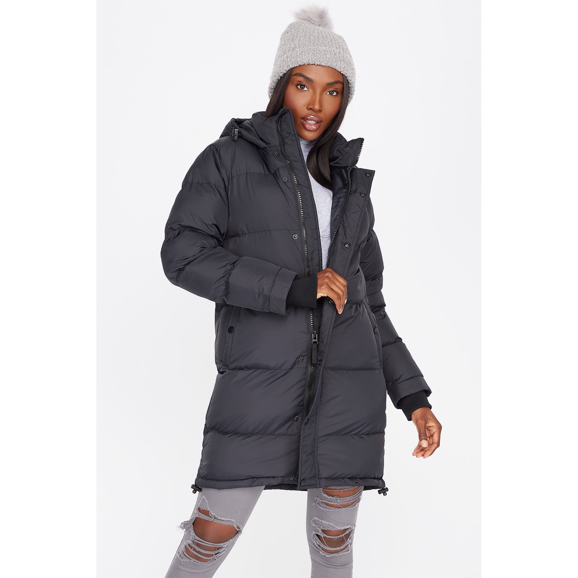 Urban Planet Veste a Capuche Mi Longue pour Femme Walmart