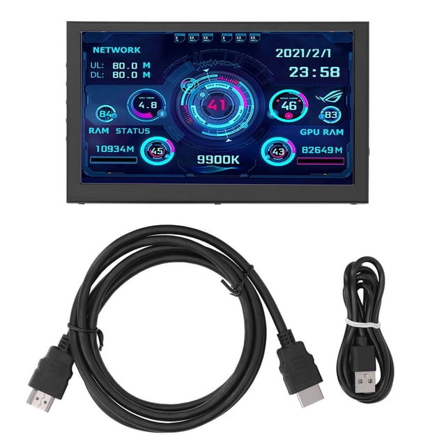 Pantalla secundaria para monitor de computadora de 7 pulgadas, accesorio de alta definición para el hogar