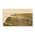 thumbnail image 4 of Historic Panoramic View - Stamford Connecticut - Burleigh 1883 - Vintage Wall Art, 4 of 4