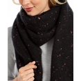 thumbnail image 2 of DKNY Women's Scarves Pop-Neon Speckled Scarf Wrap Fringe Edge Orange One Sz $58, 2 of 5