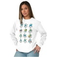 thumbnail image 3 of Smurfs Astrology Cartoon Zodiac Signs Long Sleeve TShirt Men Women Brisco Brands M, 3 of 6
