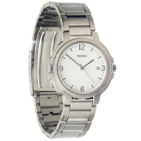 Men's Round White Dial Watch