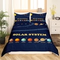 thumbnail image 2 of Erosebridal Outer Space King Size Bedding Set Solar System Duvet Cover,Galaxy Starry Sky Planet Print Comforter Cover for Teens Space Universe Themed Bedroom Decor Bedding, 2 of 4