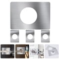 thumbnail image 1 of Mobutofu 4Pcs 13X9CM Stainless Steel Door Reinforcement Plates for Doorknob and Lock Protection, 1 of 8