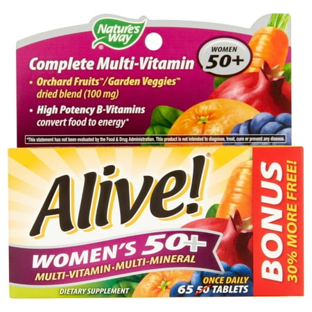 Nature's Way Vivant! Femmes 50+ complète multivitamines Multi-minéraux 65 comprimés