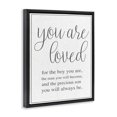 thumbnail image 2 of Stupell Industries Traditional You Are Loved Black Floating Frame Canvas Art, 17 x 21, by Lil' Rue, 2 of 7