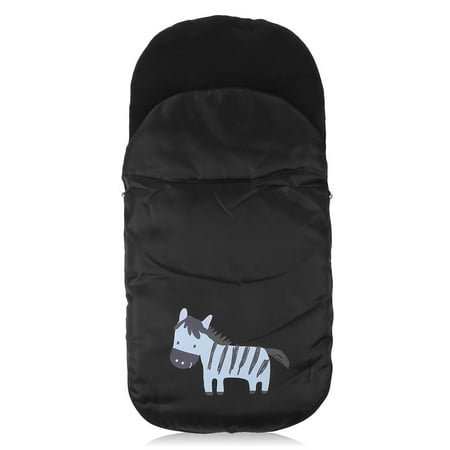 Windproof Cold-Proof Baby Stroller Sleeping Bag Wheelchair Winter Autumn Pram Cover Mat Carriage Warm Booties Black