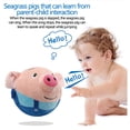 thumbnail image 6 of MMJ Pig Bouncing Ball Toy 2 Pack USB Rechargeable Interactive Talking Jumping Musical Stuffed Animal for Toddlers Kids 5.91x5.51in, 6 of 8