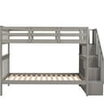 thumbnail image 5 of Twintwin Bunk Bed With Handy Storage Space - Gray Versatile Features For Bedroom And Dorm, 5 of 7