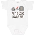 thumbnail image 3 of Inktastic My Busia Loves Me Childs Boys or Girls Baby Bodysuit, 3 of 5