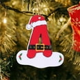 thumbnail image 3 of Fwttom Christmas Letter Ornaments - Exquisite Acrylic Hanging Personalized Christmas Ornaments, Holiday Party Decor for Xmas Tree Garland Wreath, 3.9 inch, Red, 3 of 4