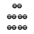 thumbnail image 1 of Sidaley Paquete de 2 Gamepad Thumbstick Covers Joystick Protector Grips Caps Controller Reemplazo de piezas de repuesto para PS5 Black Type2 NO2, 1 of 6