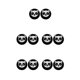 thumbnail image 1 of Bearachild Paquete de 2 Gamepad Thumbstick Covers Joystick Protector Caps Consola de juegos Reemplazo de piezas Reemplazo para PS5 Negro Type2 NO2, 1 of 6