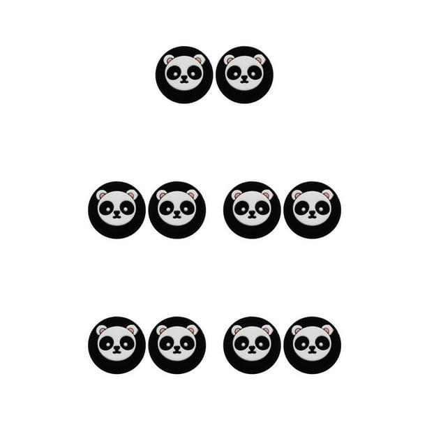 Sidaley Paquete de 2 Gamepad Thumbstick Covers Joystick Protector Grips Caps Controller Reemplazo de piezas de repuesto para PS5 Black Type2 NO2