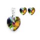 thumbnail image 3 of Set Collar Dijes Aretes Corte Heart Zvezda Plata 0.925 Mujer azul Unitalla, 3 of 4