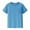 Blue, variant on REDARER Kids Mesh T Shirts Short Sleeve Plain Top Tees Boy & Girl Baby Unisex Toddler Children Crew Neck T Shirt with Pocket Boys Uniform Shirts, for Size 11-12 Years
